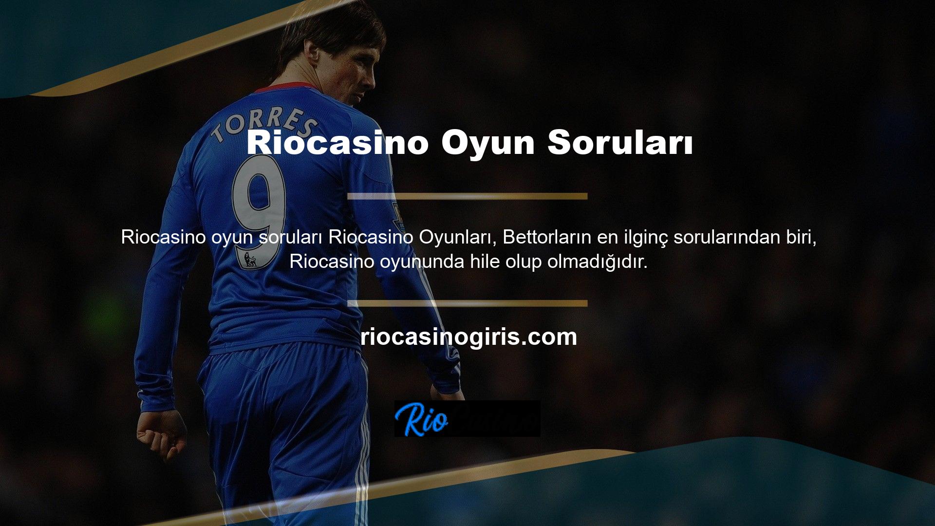 Riocasino kaydolmayı bitirdikten sonra, güvenli ve güvenilir bir bahis topluluğunun parçası olacaksınız
